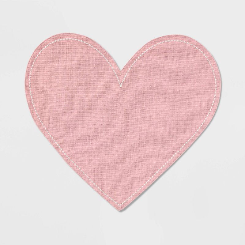 Cotton Heart Shaped Charger Pink - Threshold™ | Target