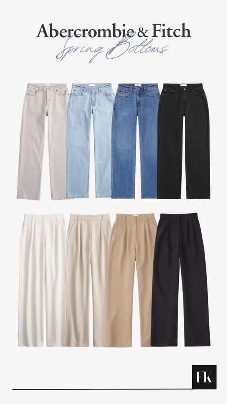 My Spring Favourites from Abercrombie & Fitch 🩵

Abercrombie baggy low waist jeans and tailored Sloane trousers, all colours can be found in links below

#LTKSeasonal