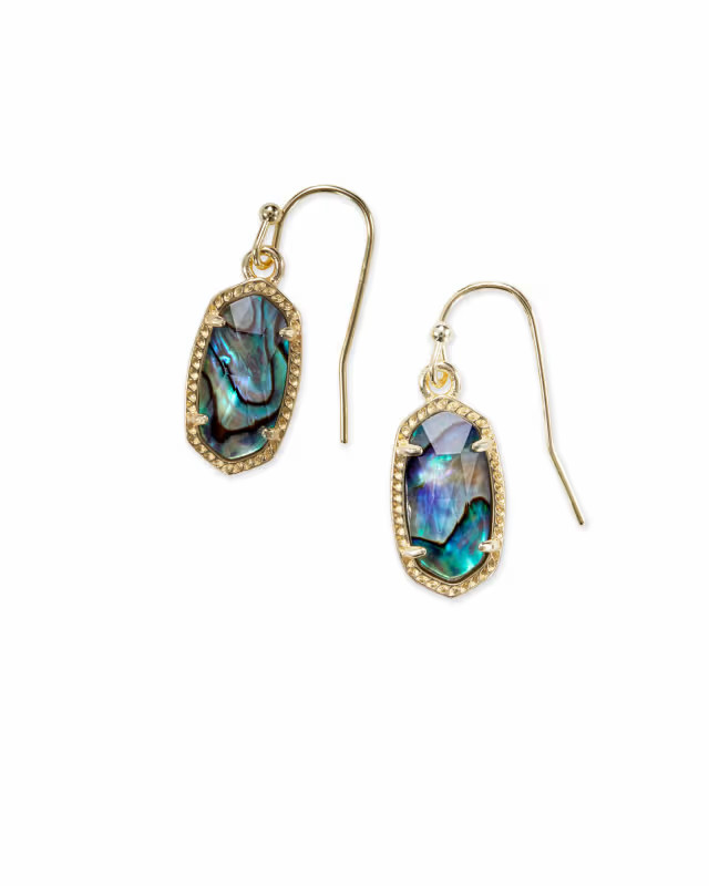 Lee Gold Drop Earrings in Abalone Shell | Kendra Scott