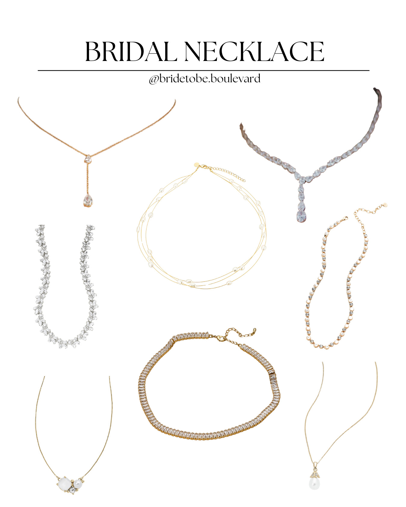 Bridal Necklaces ✨
The perfect finishing touch for your bridal look! These elegant necklaces feature delicate pearls, sparkling rhinestones, and timeless gold and silver designs—perfect for your wedding day and beyond. 💍💕 #BridalJewelry #WeddingAccessories #BrideToBe #LTKBridal 

 #LTKParties #LTKStyleTip #LTKWedding