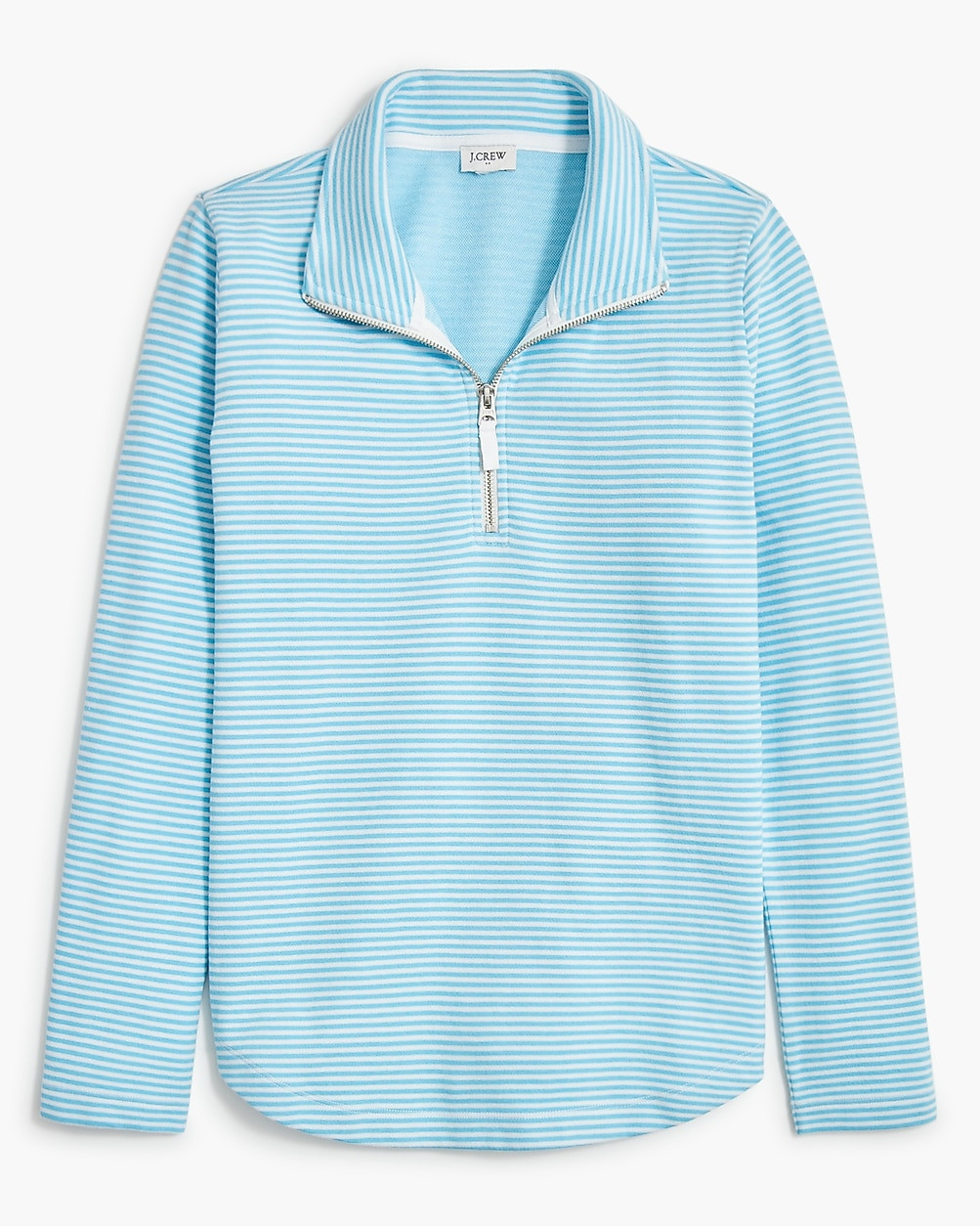 Striped terry half-zip pullover | J.Crew Factory