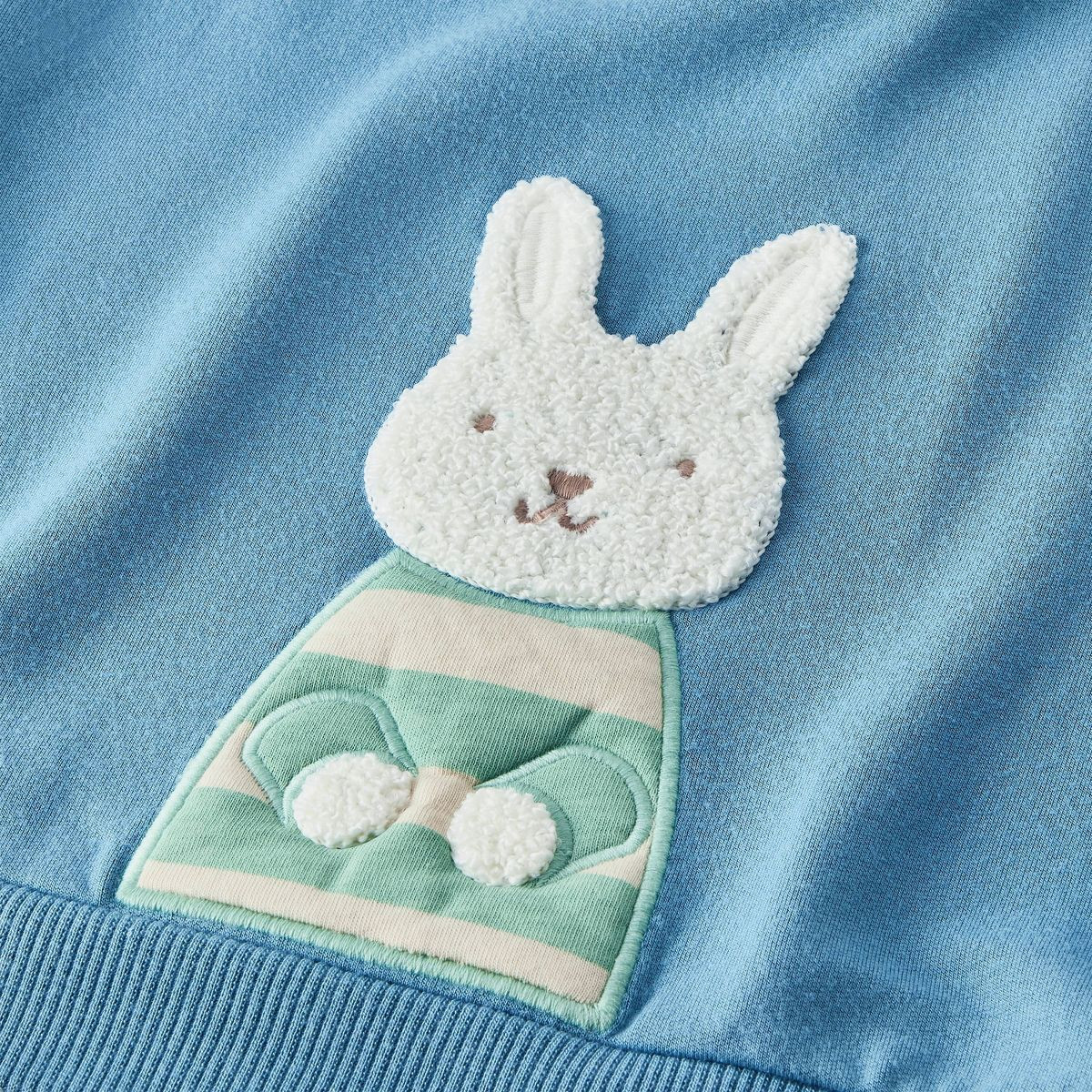 Baby Boys' 3pc Bunny Graphic Patch Sweatshirt and Gauze Pants with Beanie Set - Cloud Island™ B... | Target