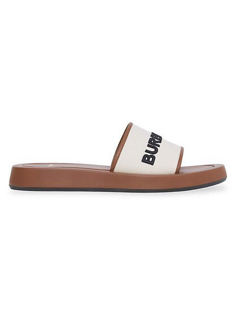 Fussbett Logo Canvas Sandals | Saks Fifth Avenue