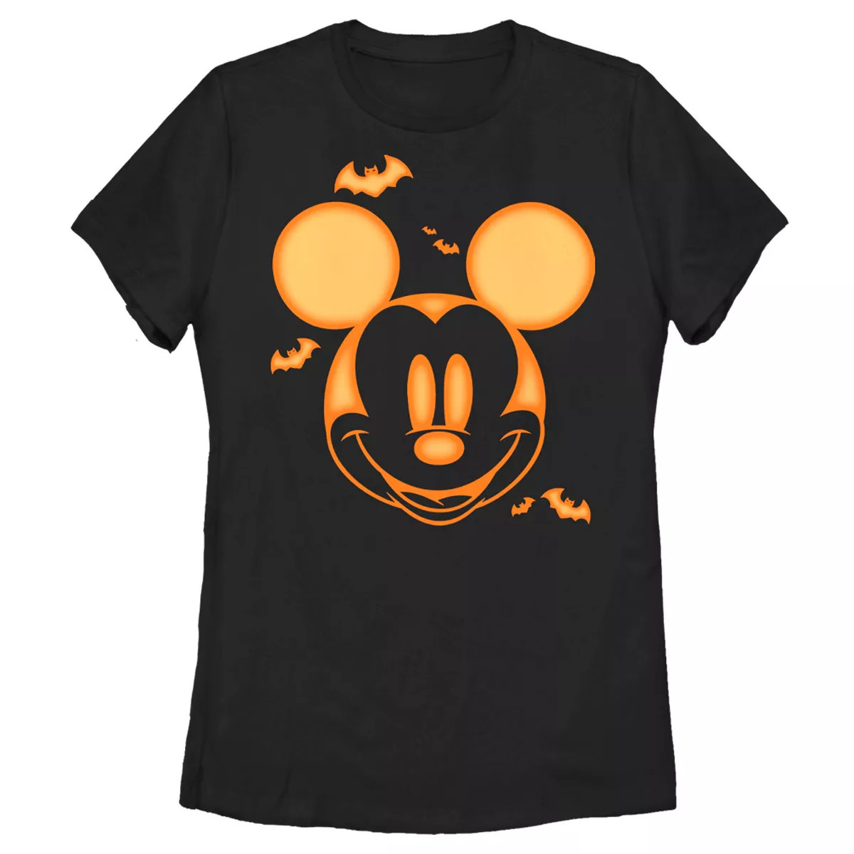 Women's Mickey & Friends Halloween Pumpkin Face T-Shirt | Target