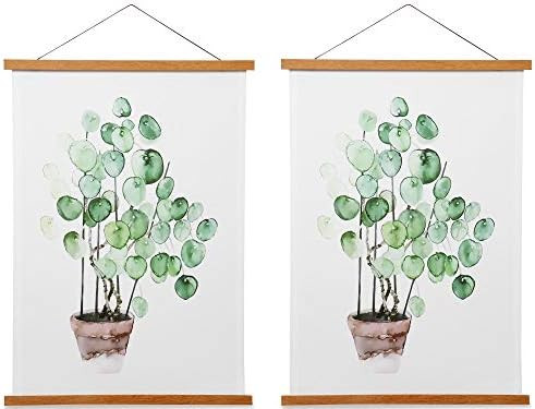 Magnetic Poster Frame Hanger, Natural Teak, 8x10 8x12 8x18 Poster Hanger for Photos, Pictures, Pr... | Amazon (US)