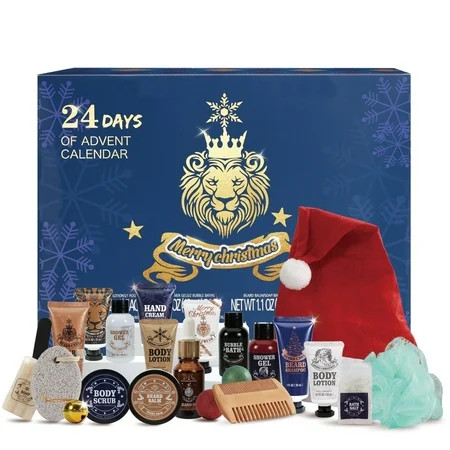Advent Calendar 2025 Christmas Day Gift Sets for Men, 24 Pcs Surprise Xmas Beard Care Holiday Gift Idea | Walmart (US)