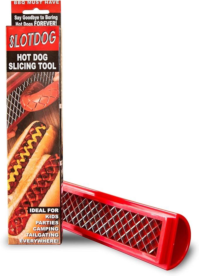 SLOTDOG - Hot Dog Slicing Tool - Stainless Steel Cutter Blades for Kitchen, Grilling, Tailgating,... | Amazon (US)