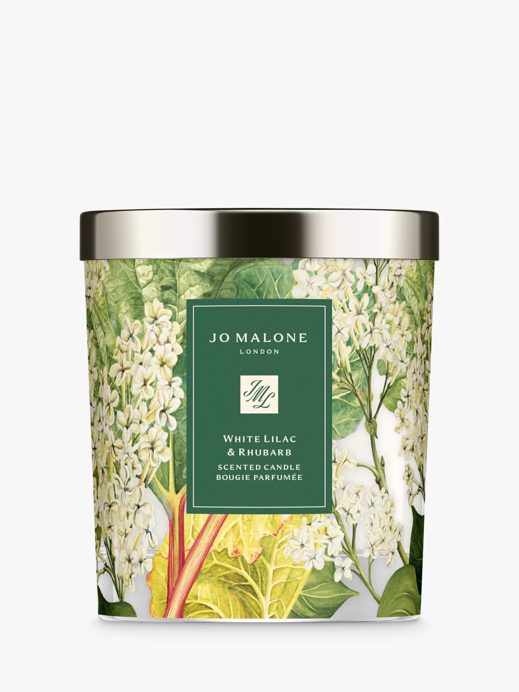 Jo Malone London White Lilac & Rhubarb Scented Charity Home Candle, 200g | John Lewis (UK)