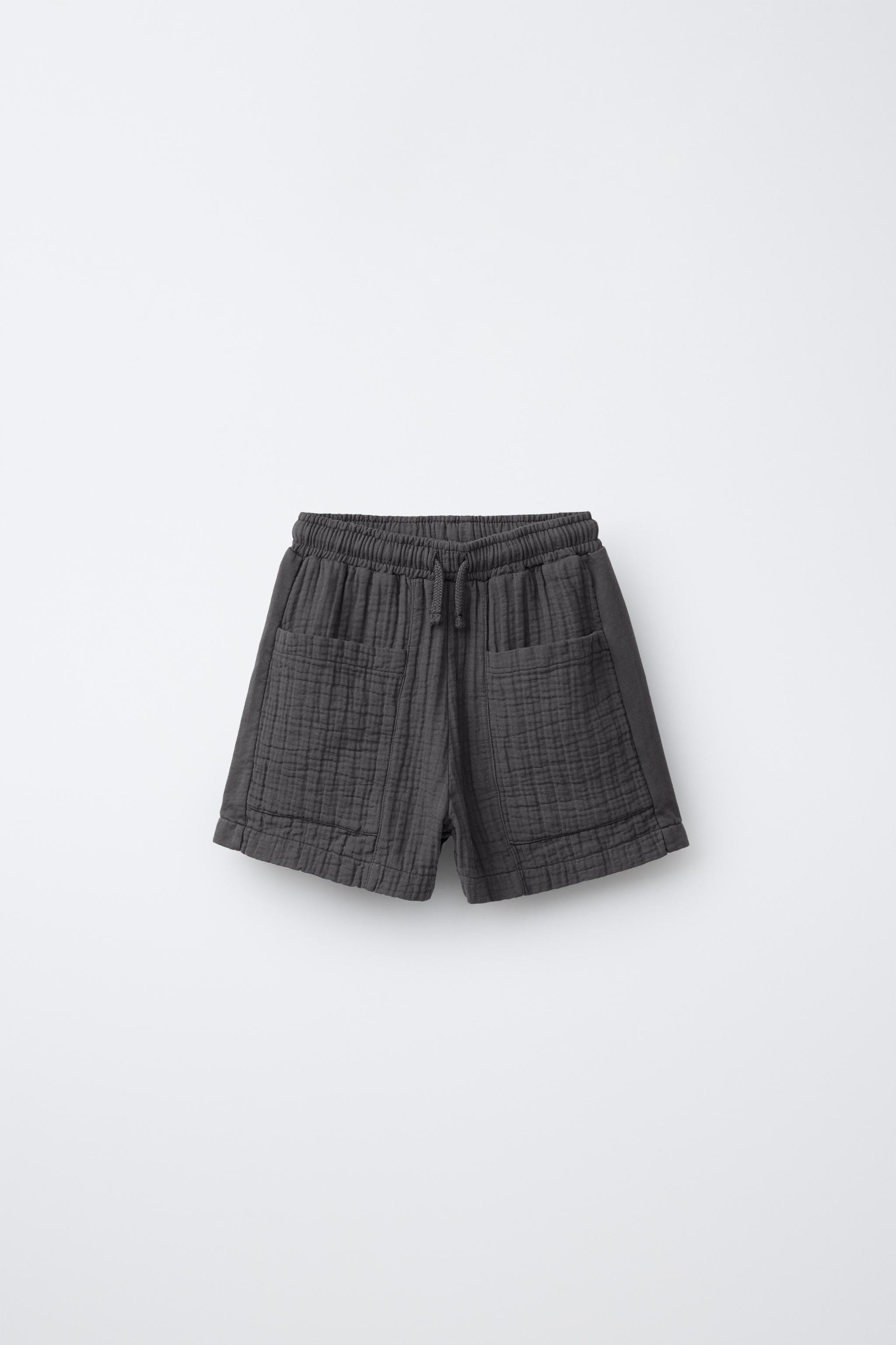 COMBINED TEXTURED SHORTS | Zara US