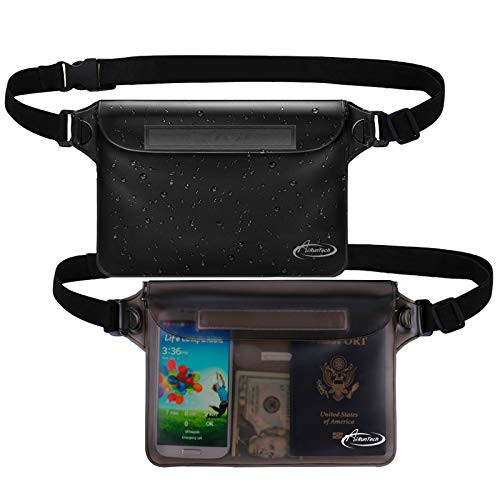 AiRunTech Waterproof Fanny Pack,Phone Pouch Dry Bag for Passport Wallet Purse,Floating Waterproof Bags for Travel Beach Swimming Kayaking Boating Cruise Accessories | Amazon (US)