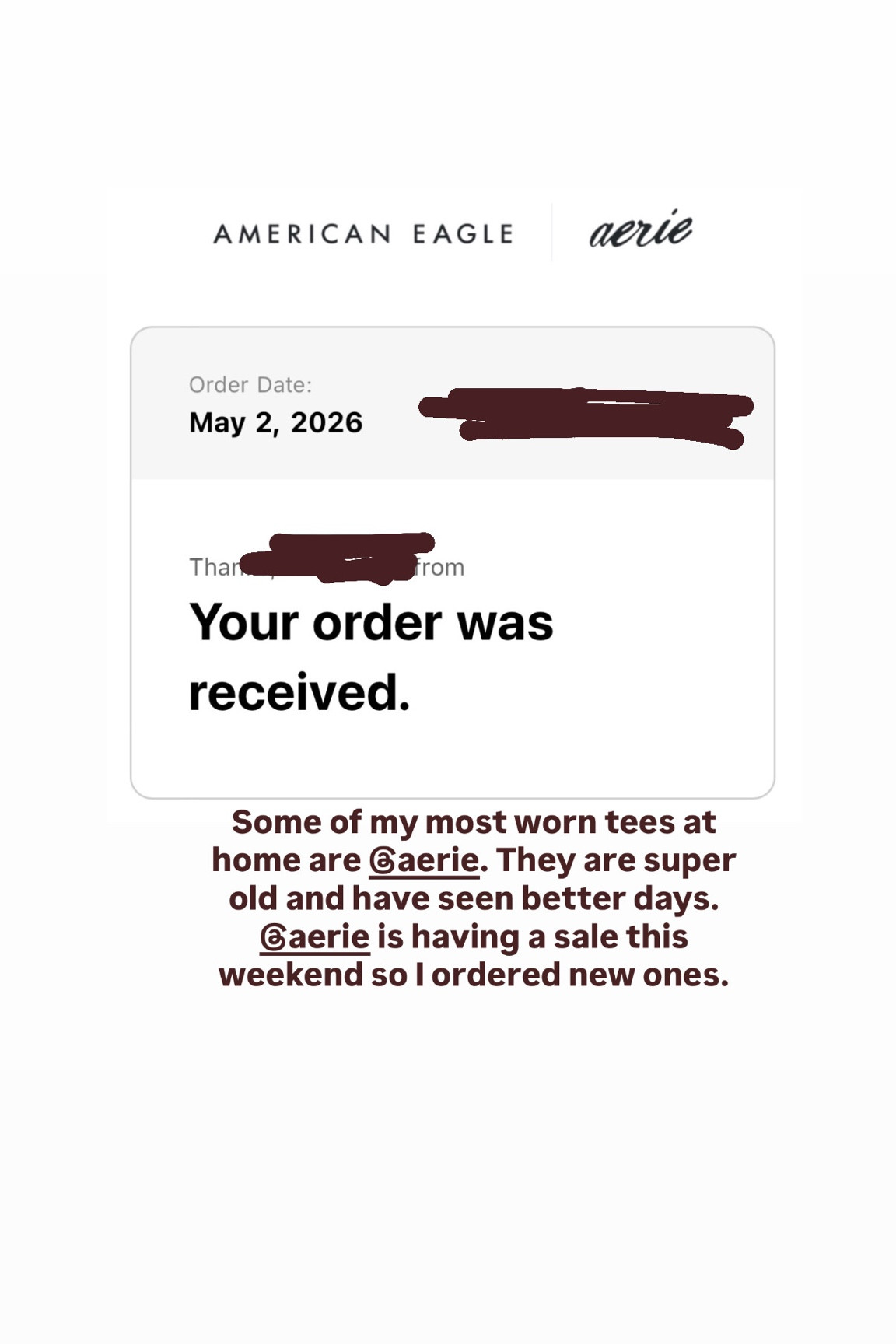 Aerie order

#LTKsale #LTKcanada