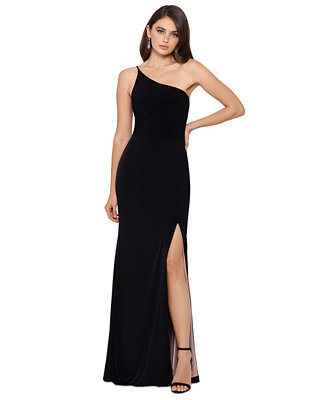 Women's One-Shoulder Long Sheath Dress | Macy's