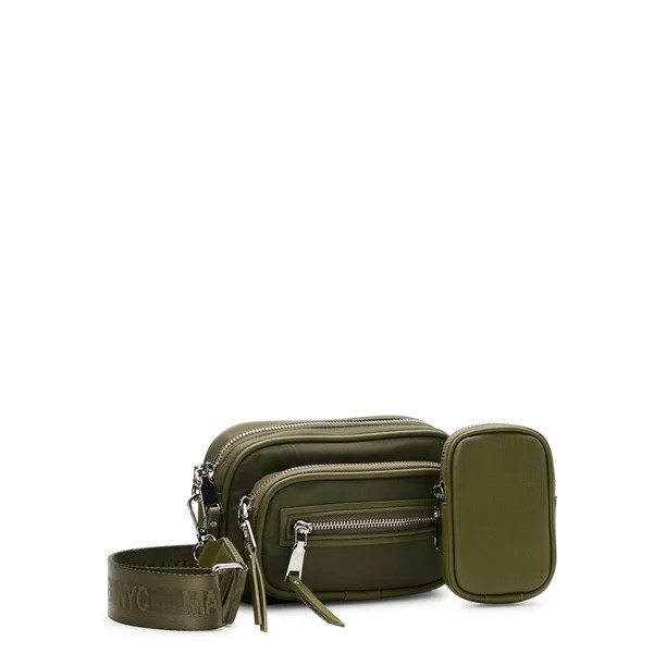 Madden NYC Women's Mini Convertible Handbag with Front Pocket, Olive | Walmart (US)