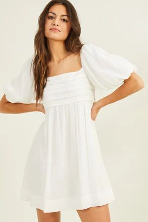 Bridget Mini Dress in White | Altar'd State | Altar'd State