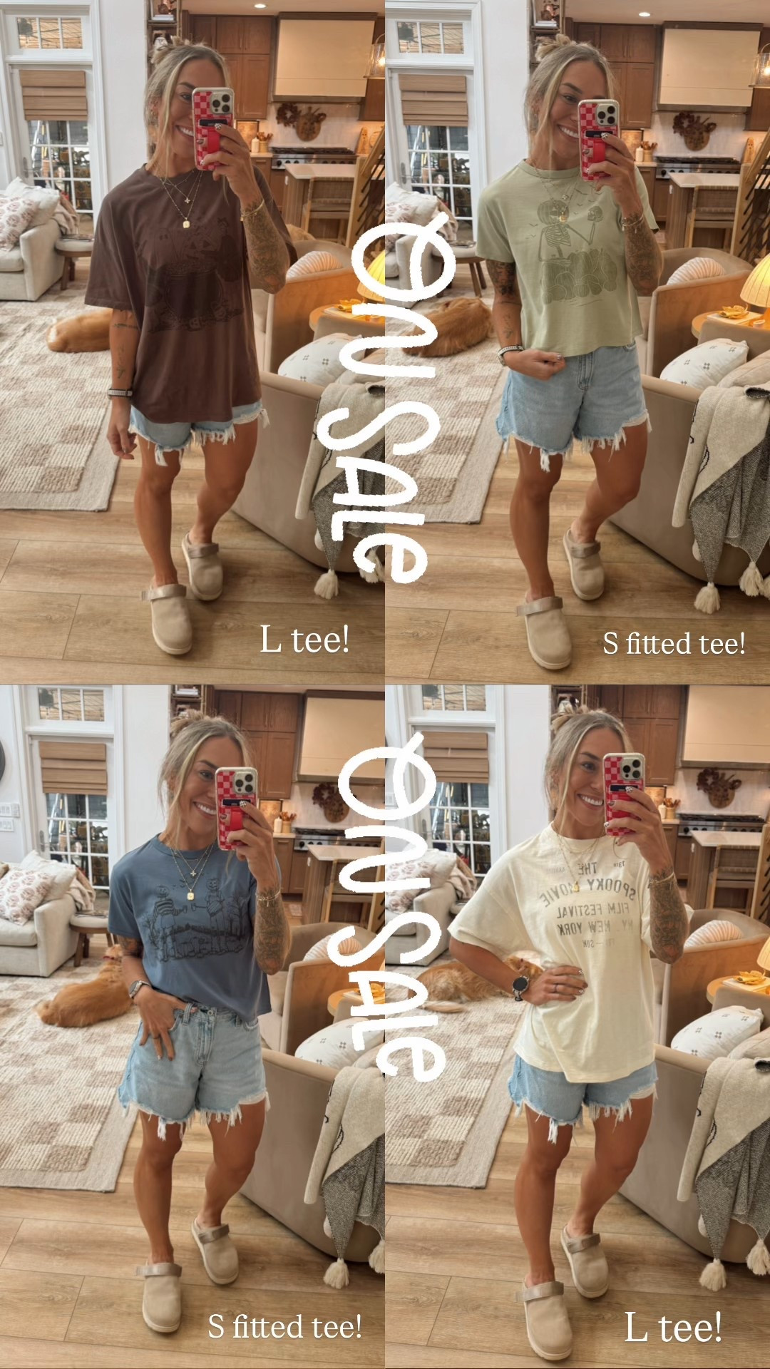 A fave every season… these festive AE graphics 🤎🎃 & it’s on sale! In the L for oversized tee & S for fitted! 

American Eagle / aerie / Abercrombie / Ugg clogs / fall fit / fall inspo / Holley Gabrielle 

#LTKFallSale #LTKSeasonal #LTKFindsUnder50