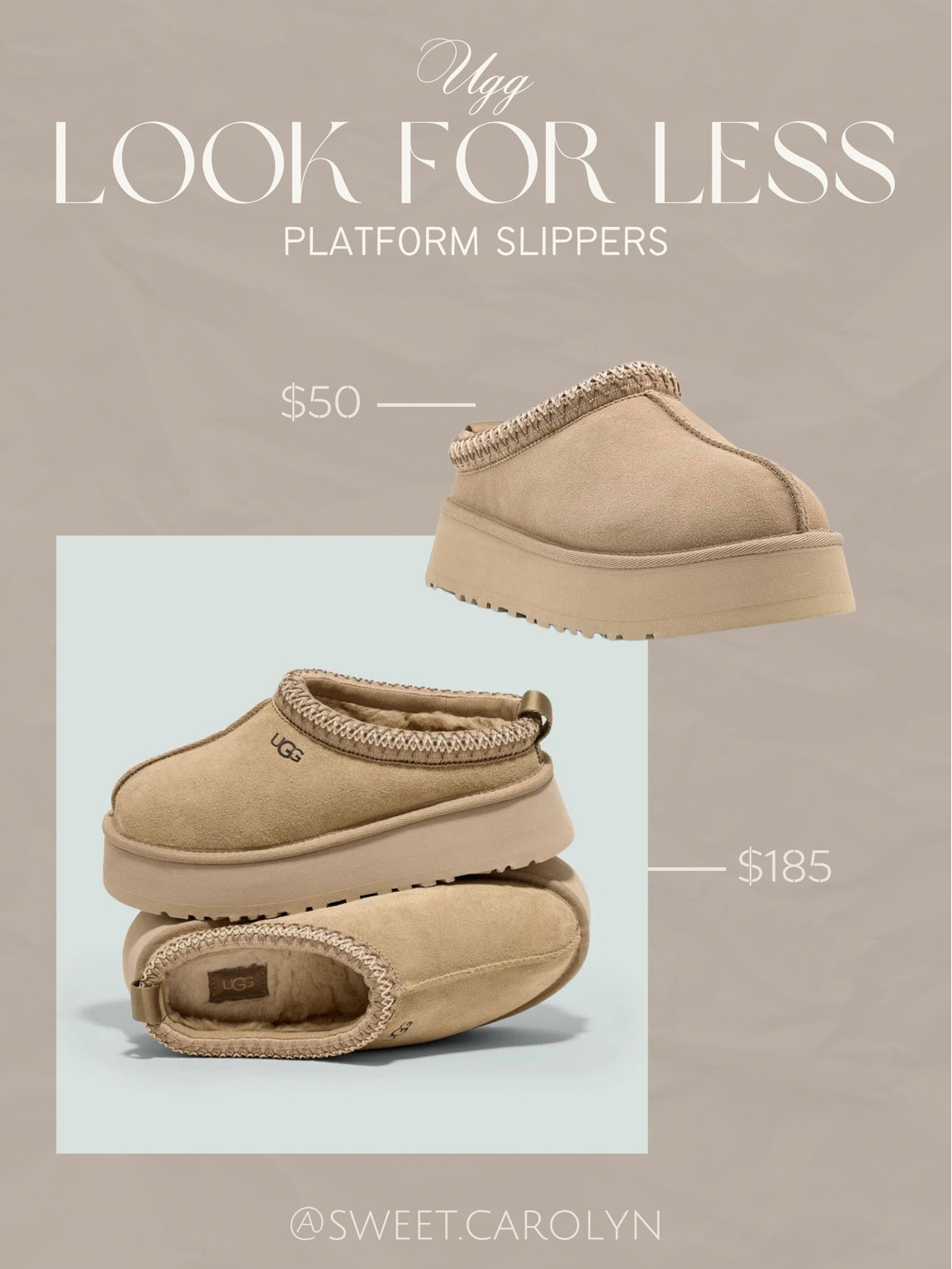 Ugg Tazz in mustard seed look for less! 

#LTKfindsunder50 #LTKSeasonal #LTKshoecrush