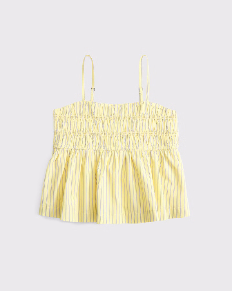poplin babydoll set top | Abercrombie & Fitch (US)