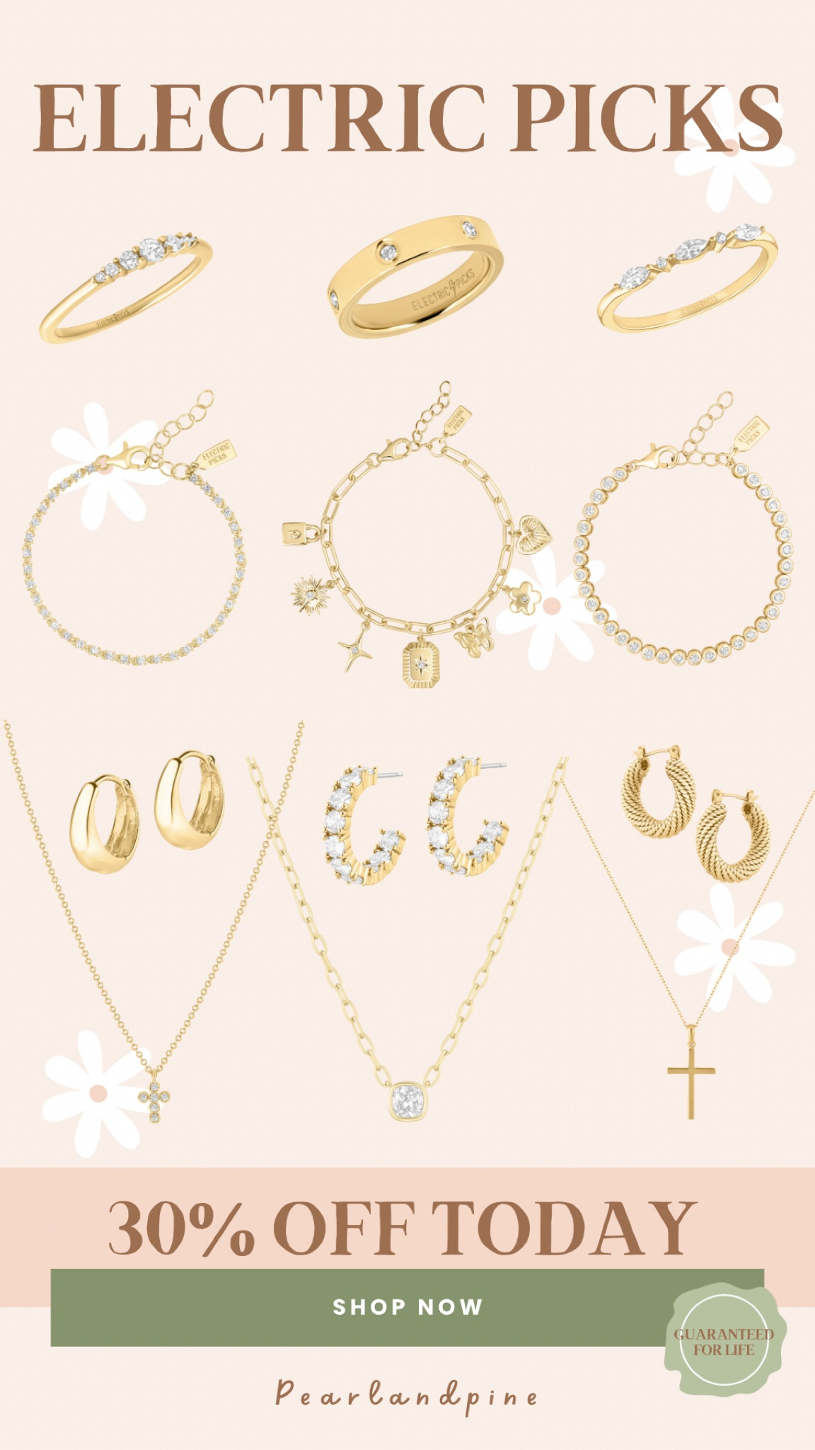 Electric picks have a lifetime guarantee on their jewelry!! 

#LTKSaleAlert #LTKGiftGuide #LTKFindsUnder50