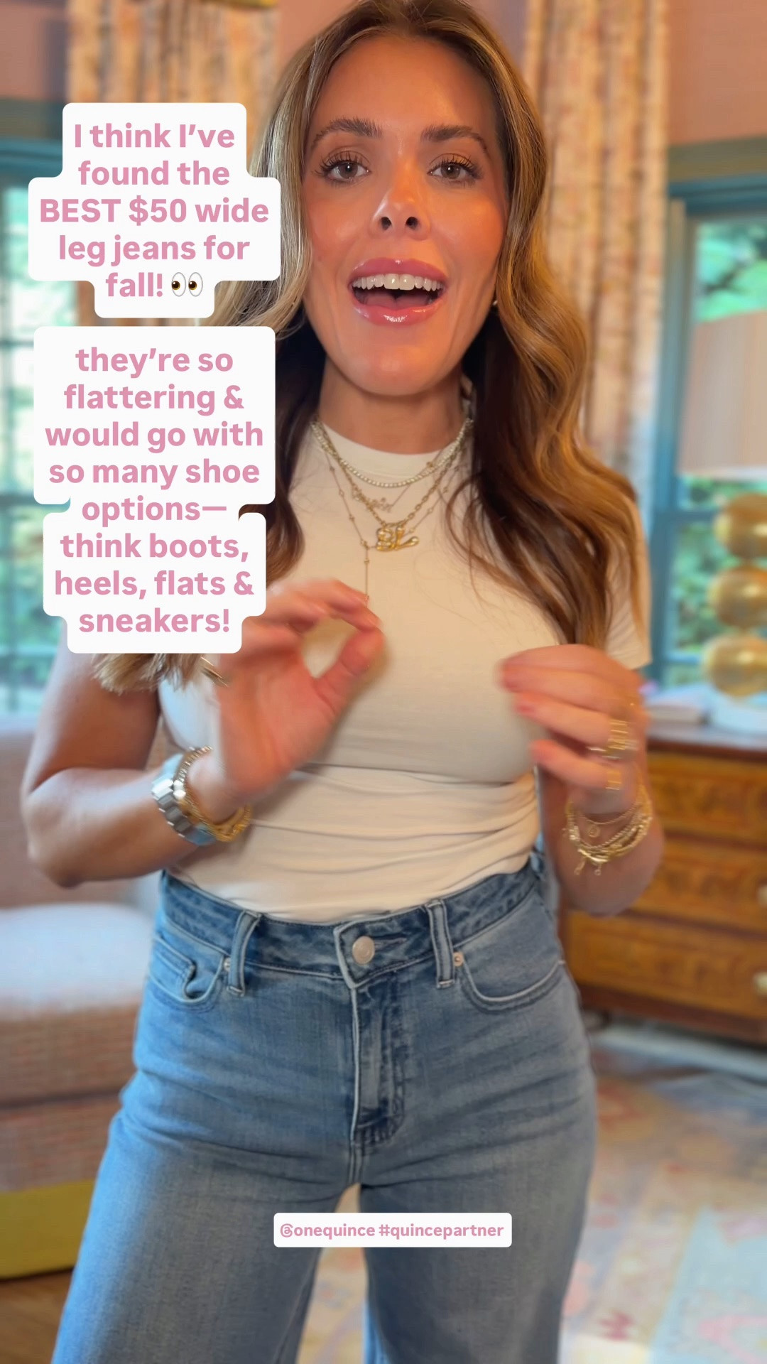 The best $50 wide leg jeans @Quince #quincepartner