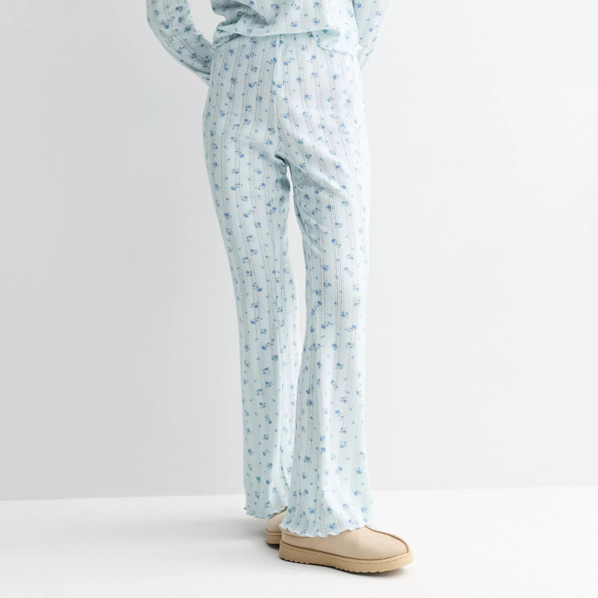 Juniors' Pink Republic Pointelle Lounge Pants | Kohl's