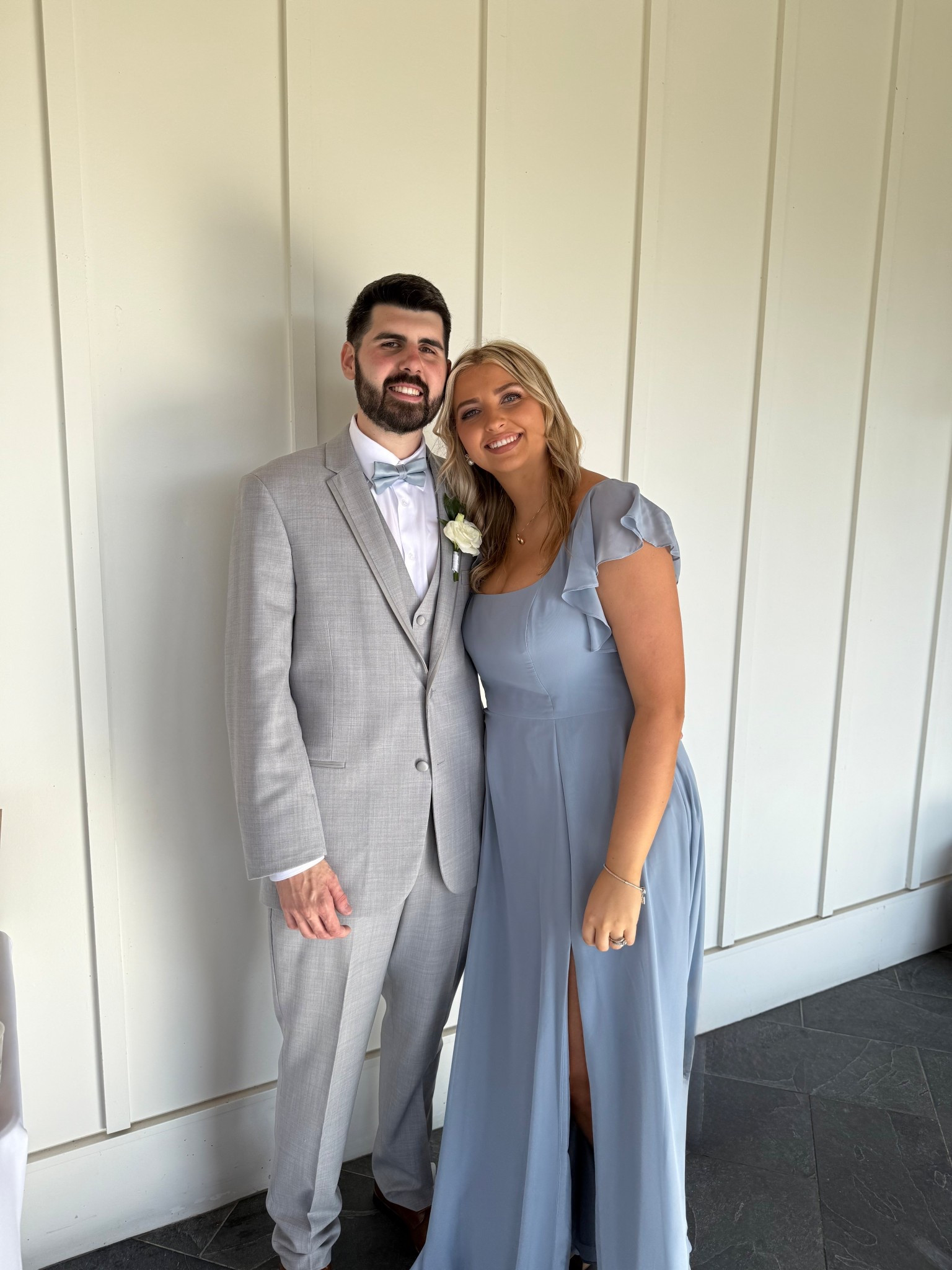 Perfect bridesmaid dress runs small size up 2 sizes! I can’t link the exact one, but here are some similar ones from Amazon 🩵 #bridesmaiddress #azazie 
