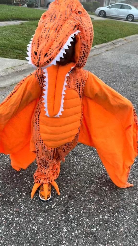 Not me turning a ✨Pottery Barn Kids✨ vibe into a full-on dinosaur moment 🦖💡

This pterodactyl costume lights up and instantly became the main character… because why is he walking around like he owns Jurassic Park now?! 😂

10/10 for the glow, the vibes, and the DRAMA 😮‍🔥

Linked in my LTK before it’s gone 🛒✨

#LTKKids #LTKSeasonal