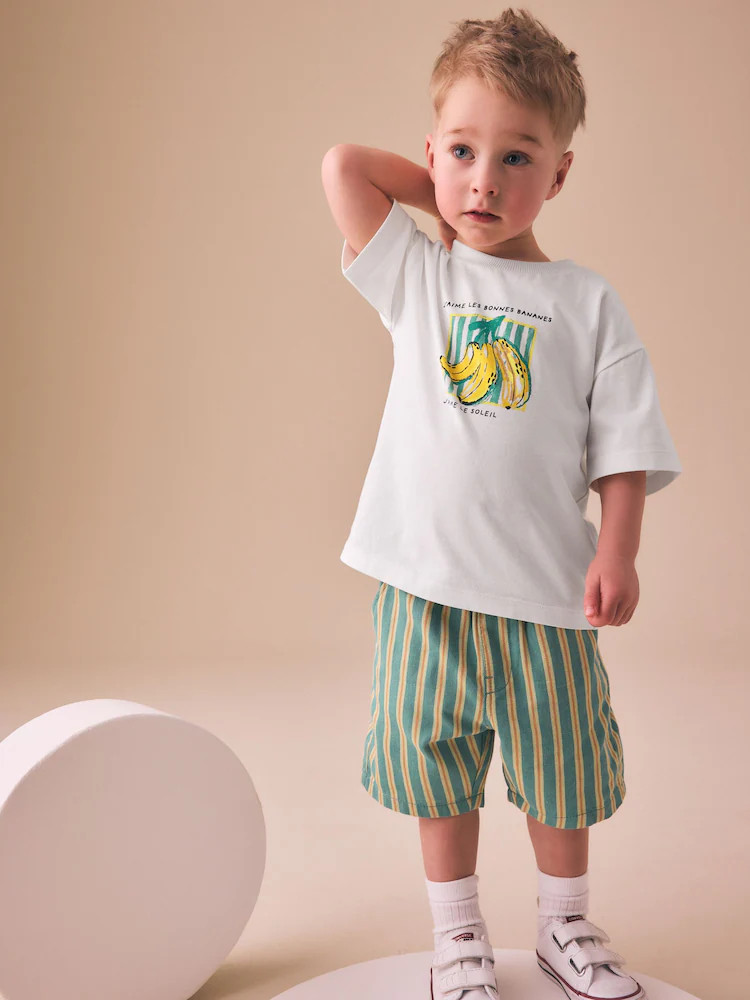 White Bananas Short Sleeve Back Print T-Shirt (3mths-7yrs) | Next US