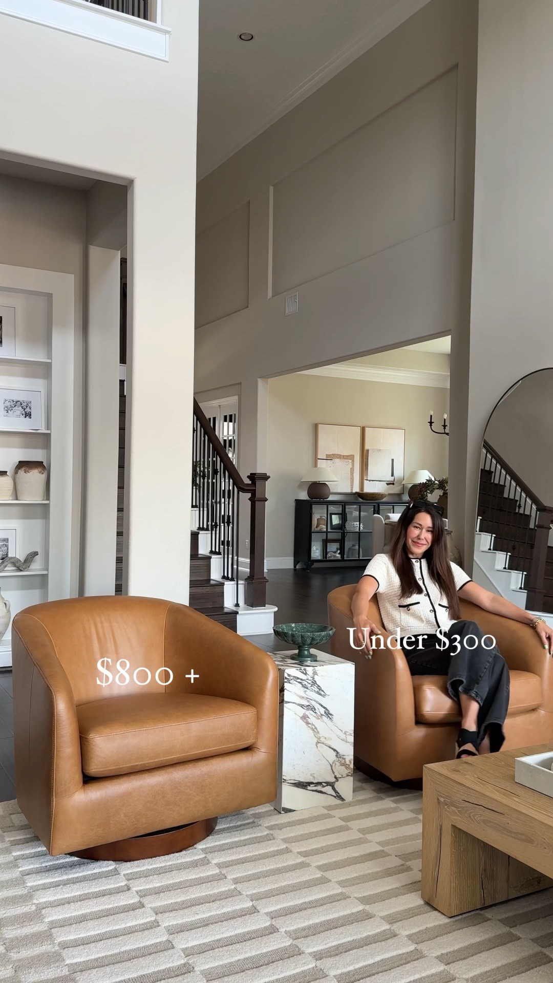 Same look, a fraction of the price—this chair dupe is giving luxury without the splurge.

designer look for less / Walmart home finds / brown leather accent chair / designer chair dupe / affordable home decor / leather chair lookalike / stylish accent chair under $300 / budget-friendly interior design / high-end style on a budget / Walmart furniture find / home decor deals / luxe for less / modern accent chair / affordable living room seating / neutral home style

#LTKHome #LTKStyleTip