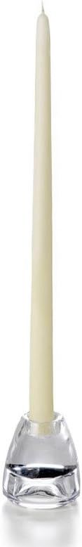 Yummi Ivory Taper Candles -15 inch - 12 per Pack | Amazon (US)