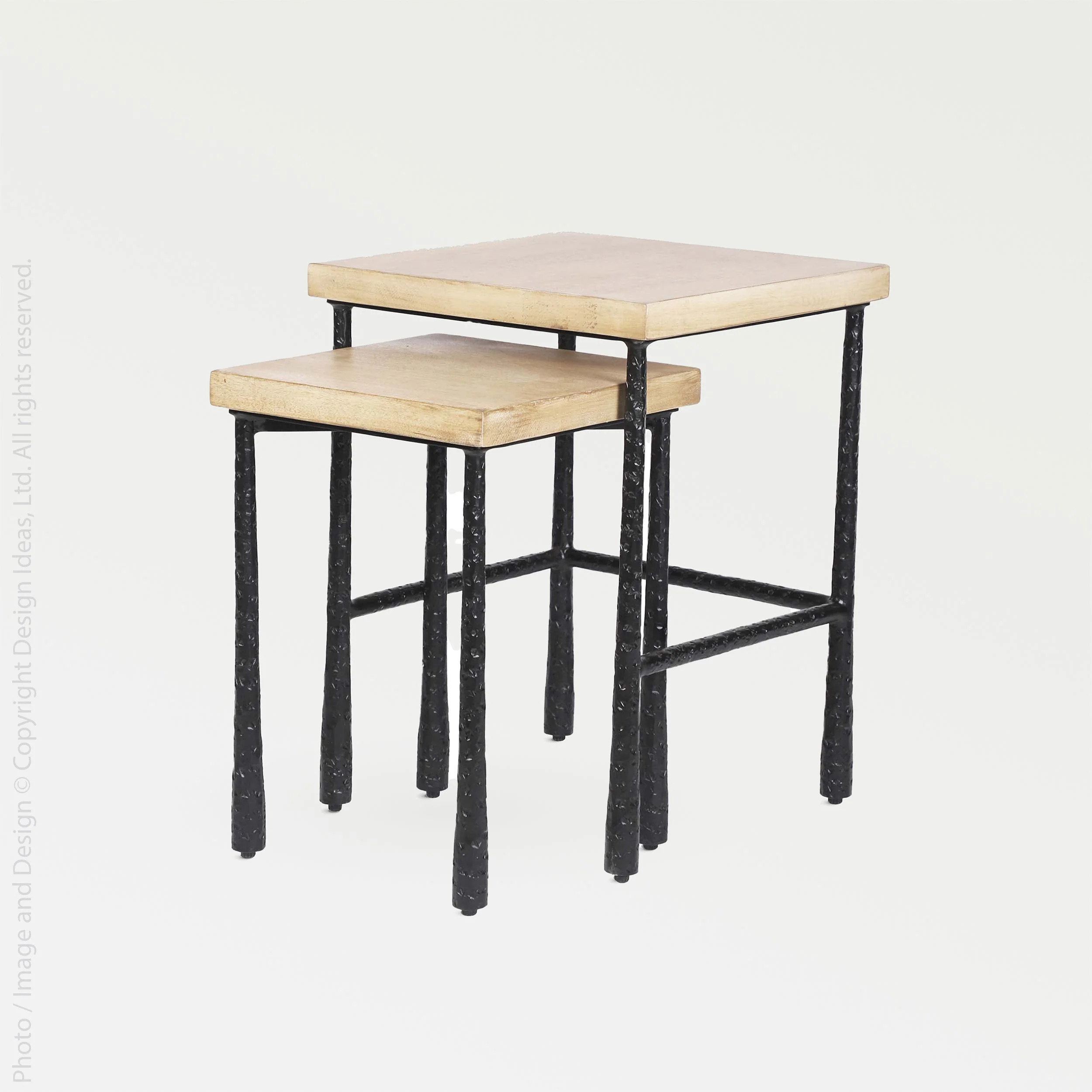 Valea™ Mango Wood Square Side Tables | Texxture Home