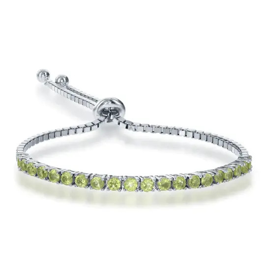 Anna Zuckerman Signature Adjustable Bolo Bracelet in Classic Lime | Anna Zuckerman