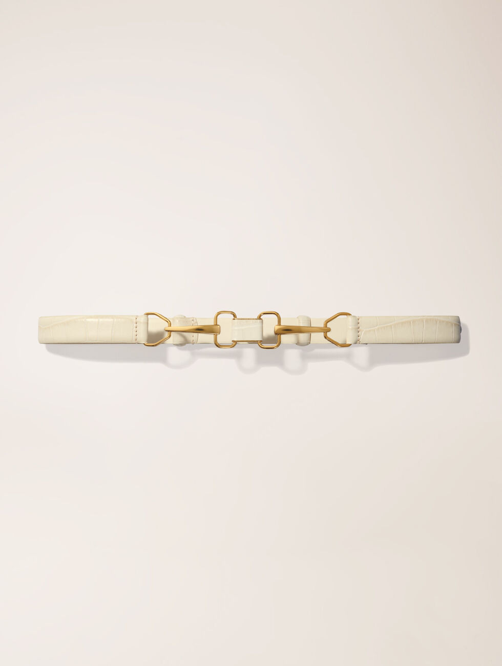 Leather belt with horse bit buckle | Maje US | Maje US