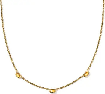 Mini Elisa Three Stone Necklace | Nordstrom