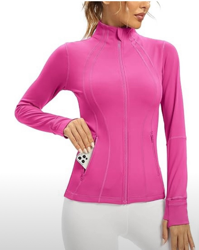 Love this pink zip up jacket 🩷 It’s such a great set for working out, running errands as a mama and more. #pinkjacket #workoutset #activewear #pinkactivewear 

#LTKFindsUnder100 #LTKActive #LTKStyleTip