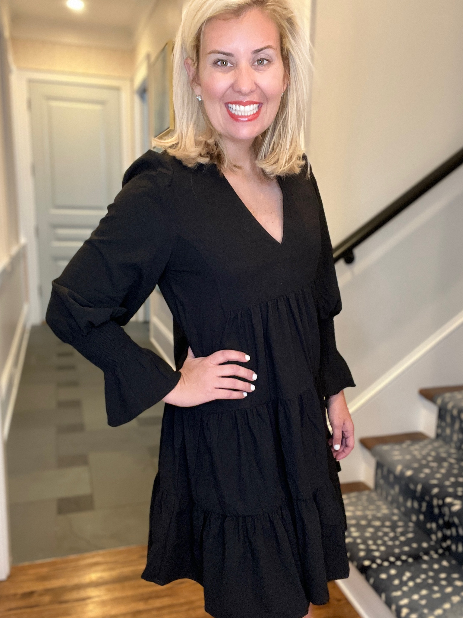 The sleeves on this little black dress are absolute perfection. I love the travel ease of the crepe material and now versatile this can be.

True to size- I’m in a small 

#LTKwedding #LTKtravel #LTKFind