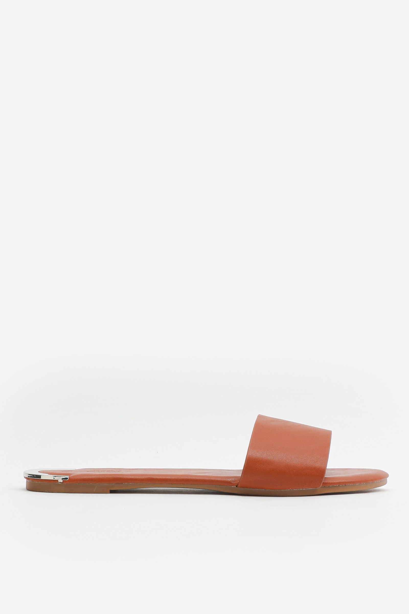 Faux Leather Sandals with Metal Heel | Ardene