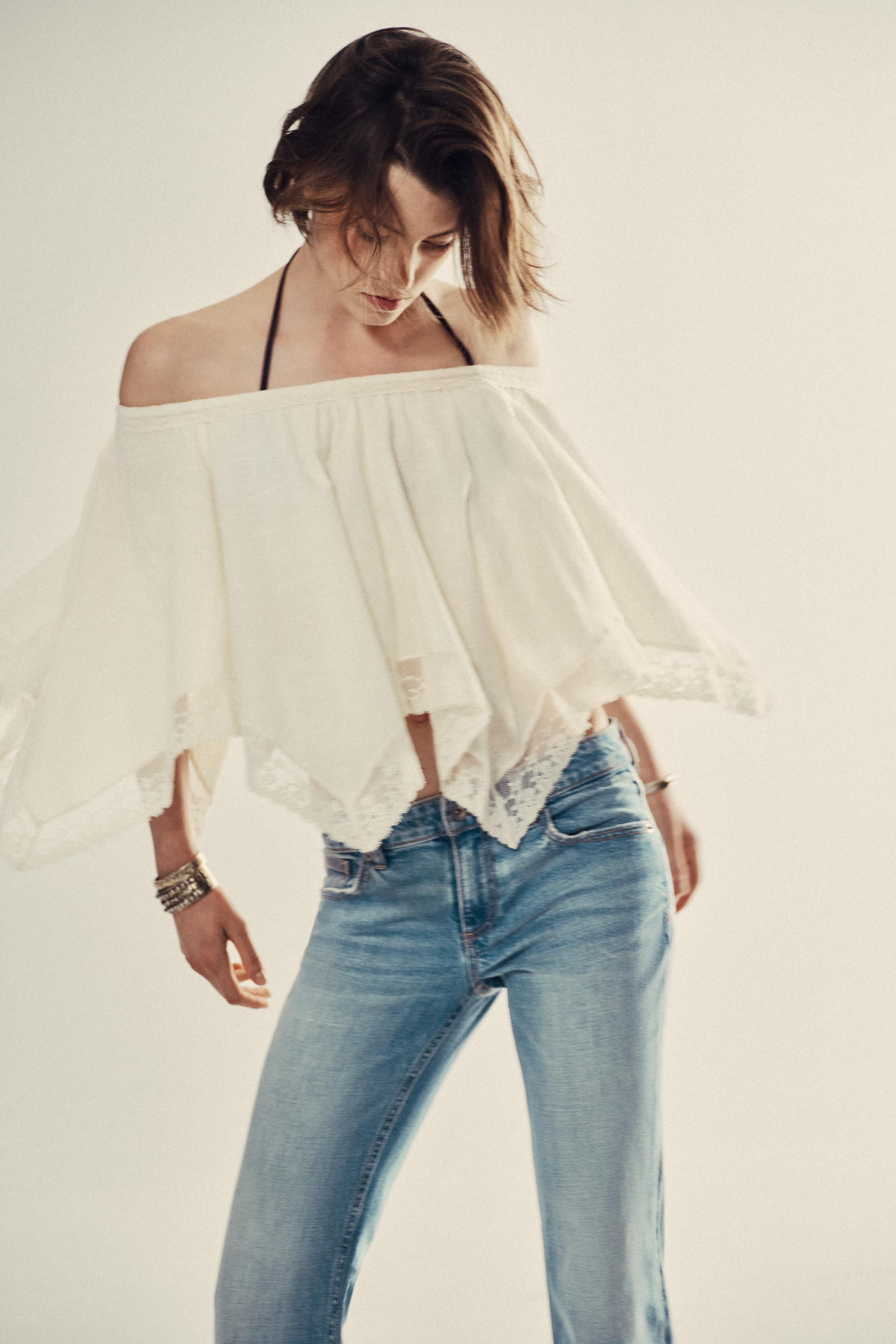 LACE CAPE TOP | Zara US