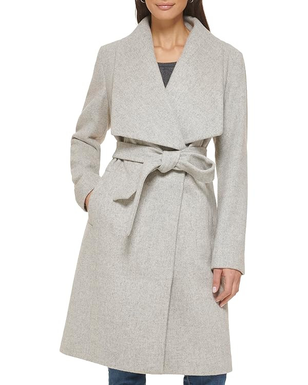 Cole Haan Women's Belted Wool Classically Elegant Coat for Year-Round Style | Amazon (US)