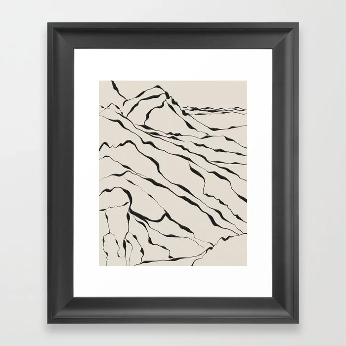 Mountain know the secret III Framed Art Print | Society6