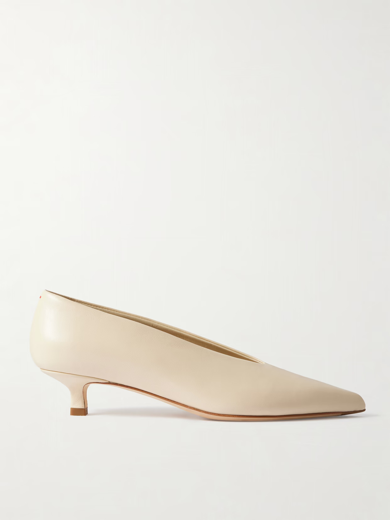 Aeyde - Clara Leather Pumps - Neutrals | NET-A-PORTER (US)