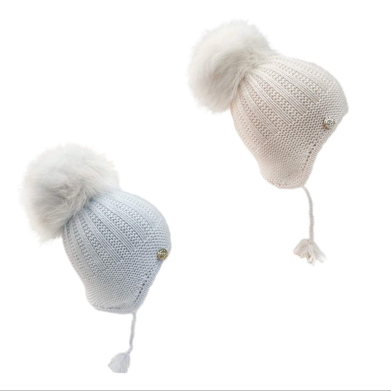 London Cashmere Faux Fur Aviator Hat | petite maison kids