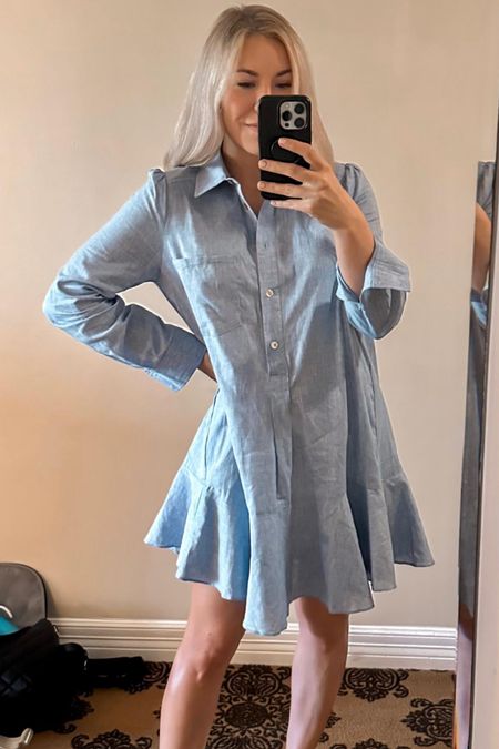 Chambray Dress

Resort wear
Vacation outfit
Date night outfit
Spring outfit
#Itkseasonal
#Itkover40
#Itku