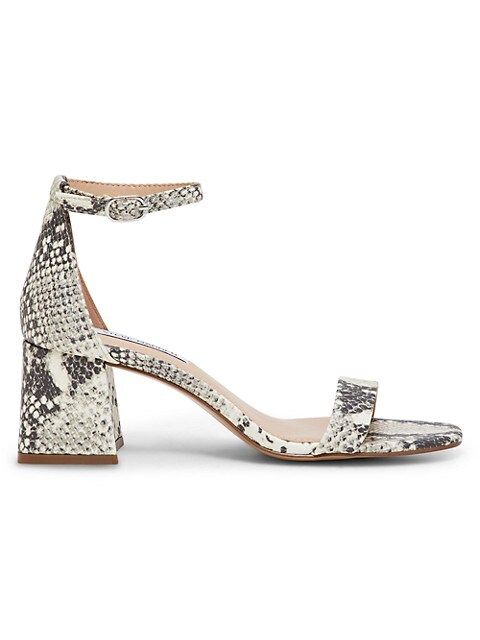 Maris Textured Snake-Print Ankle-Strap Sandals | Saks Fifth Avenue OFF 5TH