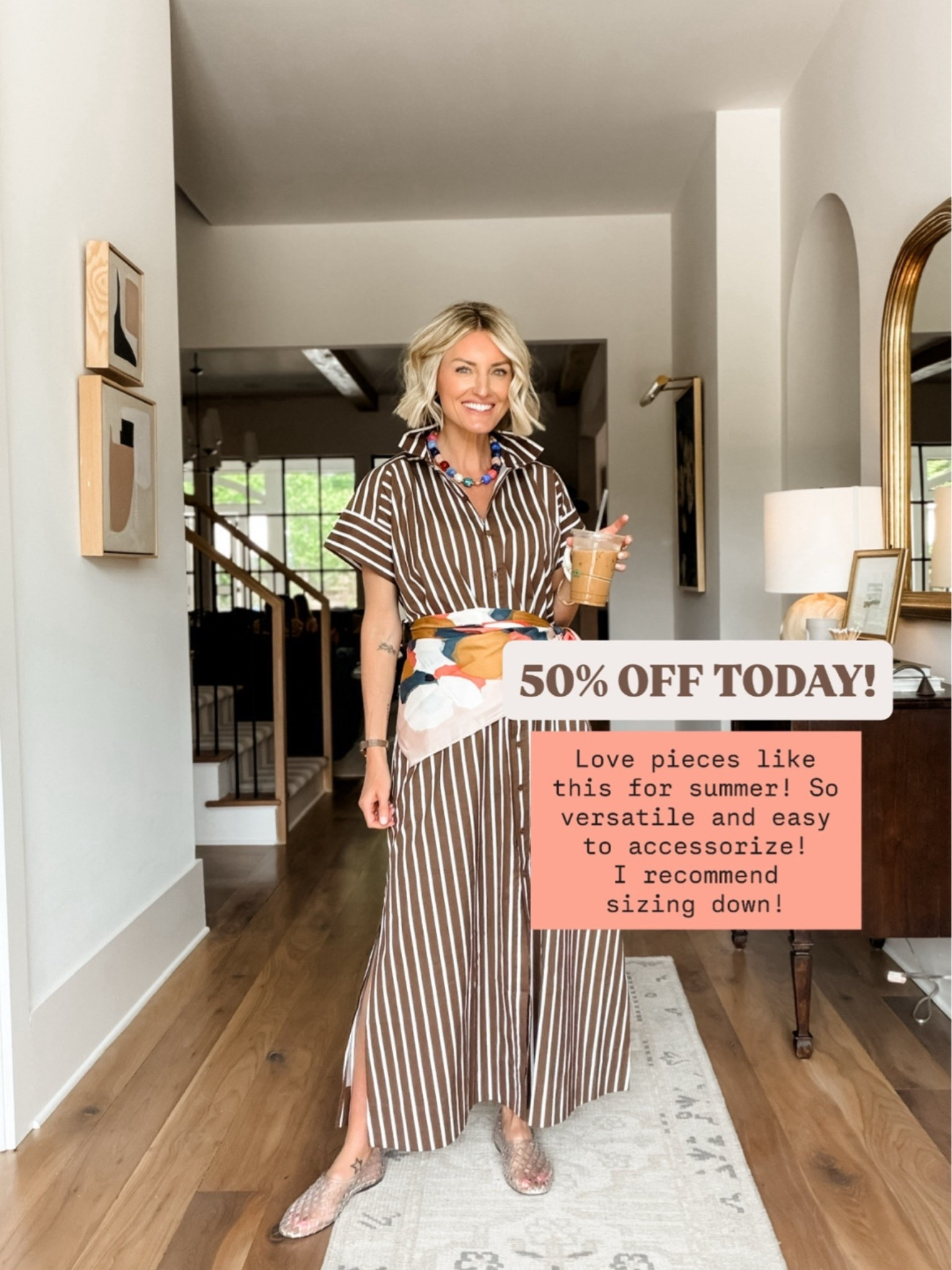This striped dress is a closet staple! It’s on major sale this weekend too 👏🏼 I am wearing an XS!

Loverly Grey, Loft sale alert, weekend sales

#LTKSaleAlert #LTKootd