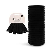 Kitsch Eco-Friendly Nylon Hair Elastics Elastic Hair Bands 20 Count Black | Walmart (US)