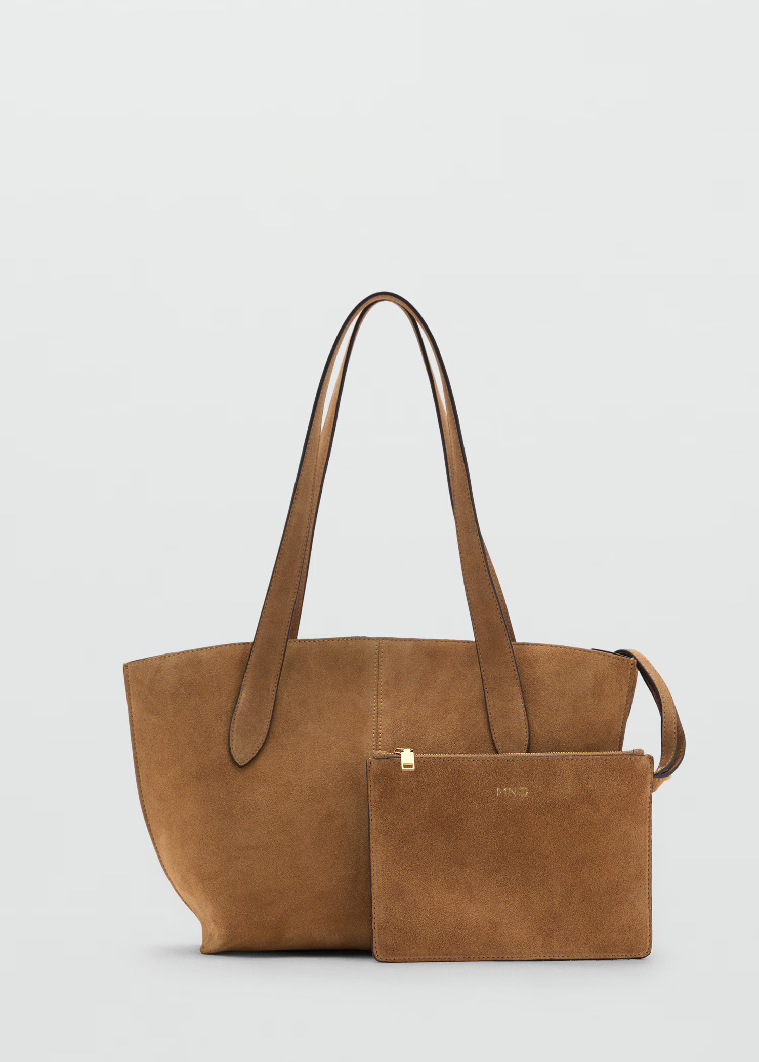 Suede mini shopper bag | Mango (US/MX/AU)