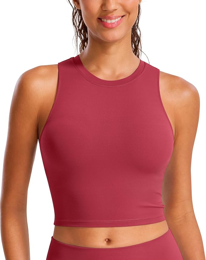 Natural Feelings Nudi Sports Bras for Women Removable Padded Yoga Tank Tops Sleeveless Fitness Wo... | Amazon (US)