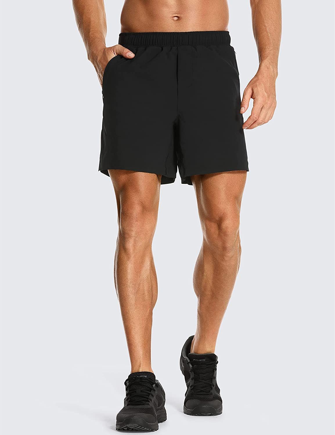 CRZ YOGA Men's 2 in 1 Gym Workout Shorts with Liner - 6'' Quick Dry Running Athletic Shorts with ... | Amazon (US)