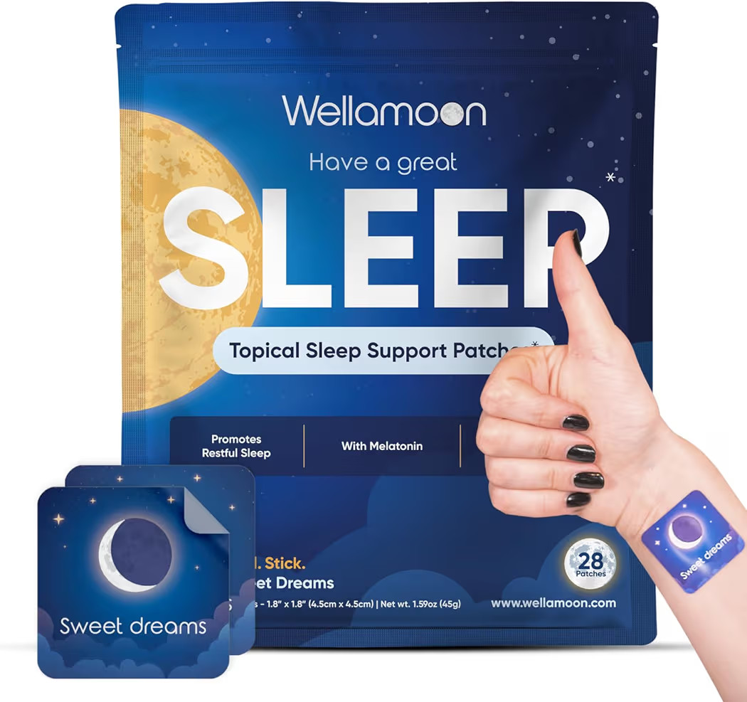 Wellamoon Original Sleep Patches for Adults Extra Strength | Easy-to-Apply Sleep Patch with Melat... | Amazon (US)