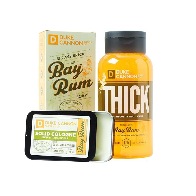 Duke Cannon Supply Co. Bay Rum Bender Bundle for Men - Thick High-Viscosity Body Wash, Big Brick ... | Amazon (US)